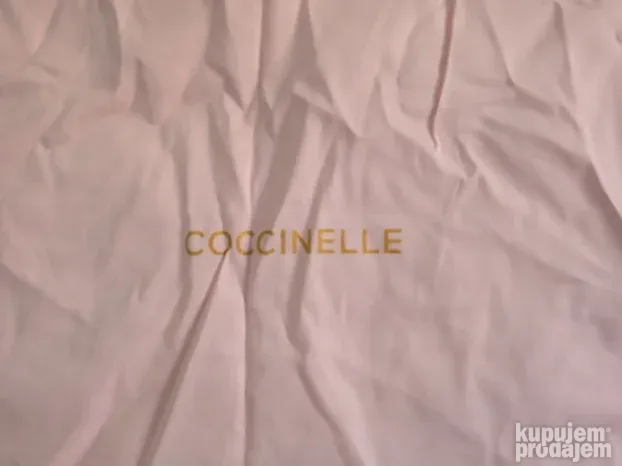Platnena vrecica Coccinelle roze novo