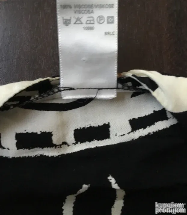 KOMPLET ženski letnji crno beli, br. 48/XL, UK