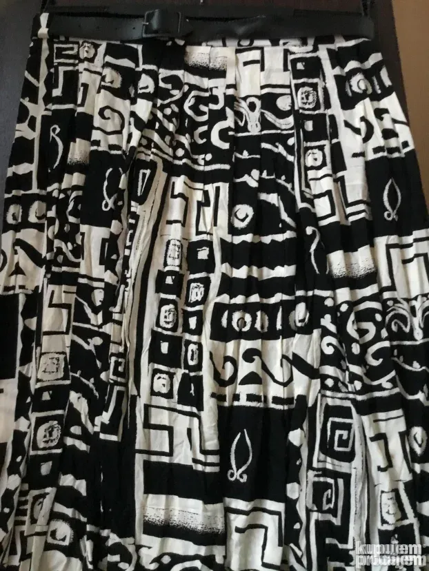 KOMPLET ženski letnji crno beli, br. 48/XL, UK