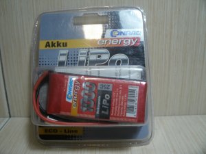 Baterija 7.4V LiPO Conrad energy 1000 baterija BEC konektor!