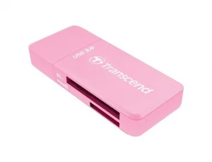 Transcend Čitač kartica USB pink SD/MicroSD SDHC/SDXC/UHS-I