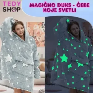 Magično duks ćebe koje svetli u mraku za decu i odrasle