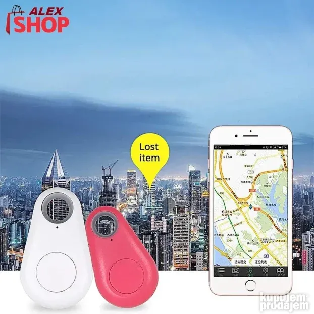 GPS lokator mini traker privezak za ključeve životinje decu