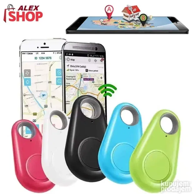 GPS lokator mini traker privezak za ključeve životinje decu