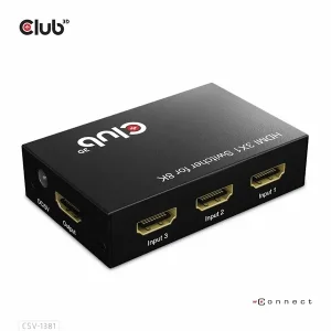 CLUB3D 3 to 1 HDMI 8K60Hz/4K120Hz Switch,pošalji poruku