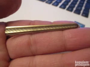 VINTAGE Drzac za Kravatu pozlacen metal