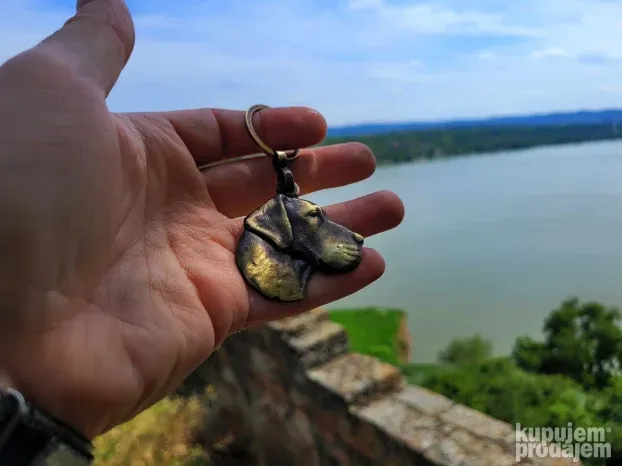 Nemačka doga 3d privezak za ključeve