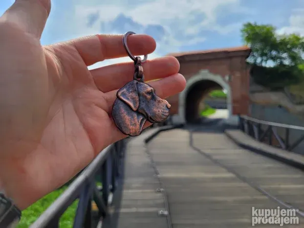 Nemačka doga 3d privezak za ključeve