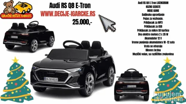 Audi RS Q8 E-Tron LICENCIRANI na akumulator 12v