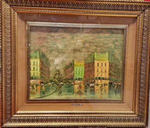 Izvanredna velika stara Italijanska slika u extra lux ramu-5