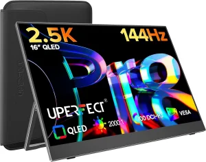 UPERFECT 16 2.5K 144Hz QLED monitor USB C FreeSync ps5 steam