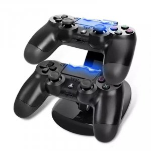Dvostruki stalak-punjač za Kontrolere PlayStation 4 led