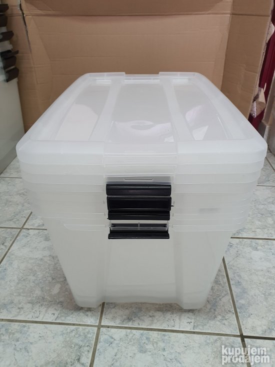 Set 2 Plasticne Kutije za Odlaganje 45L 58x39x34cm - Iris #6