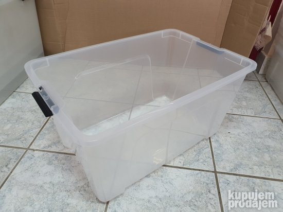 Set 2 Plasticne Kutije za Odlaganje 45L 58x39x34cm - Iris #6