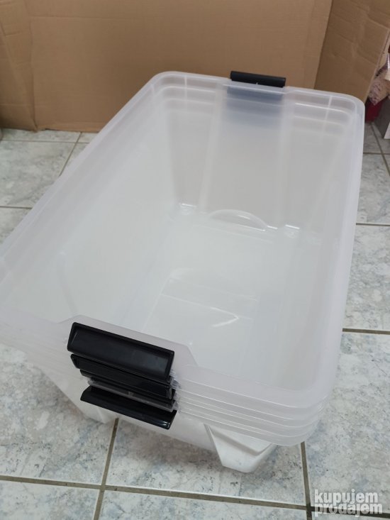 Set 2 Plasticne Kutije za Odlaganje 45L 58x39x34cm - Iris #6