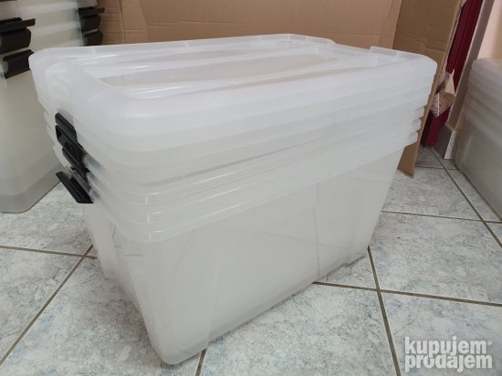 Set 2 Plasticne Kutije za Odlaganje 45L 58x39x34cm - Iris #6