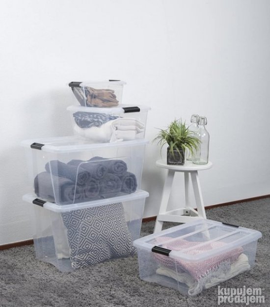 Set 2 Plasticne Kutije za Odlaganje 45L 58x39x34cm - Iris #6