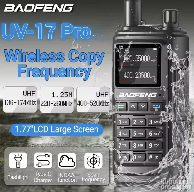 MOTOROLA UV 17 Pro GPS toki voki radio stanica