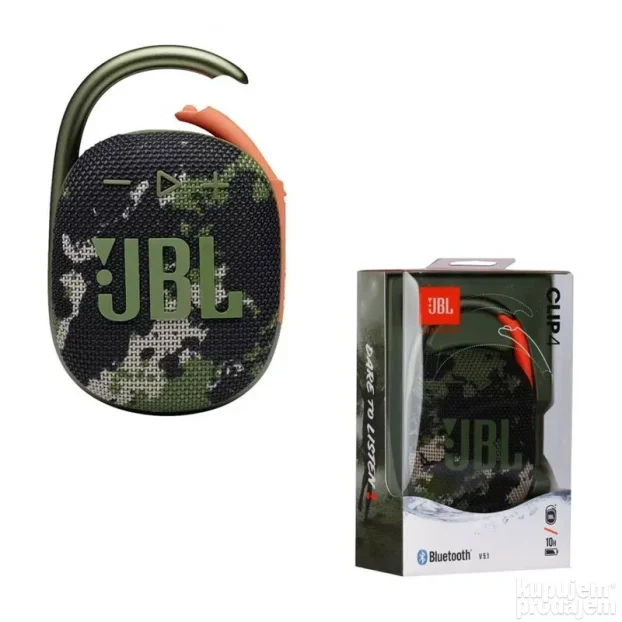 Bluetooth zvucnik JBL Clip4 army
