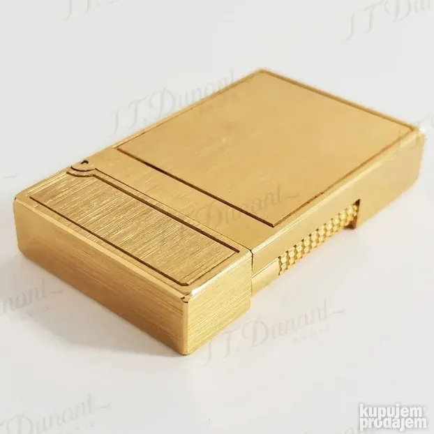 S.T. Dupont Dual Flame upaljač 2 plamena zlatni brušeni