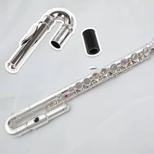 Flauta sa zakrivljenom glavom -posrebrena Moller Germany