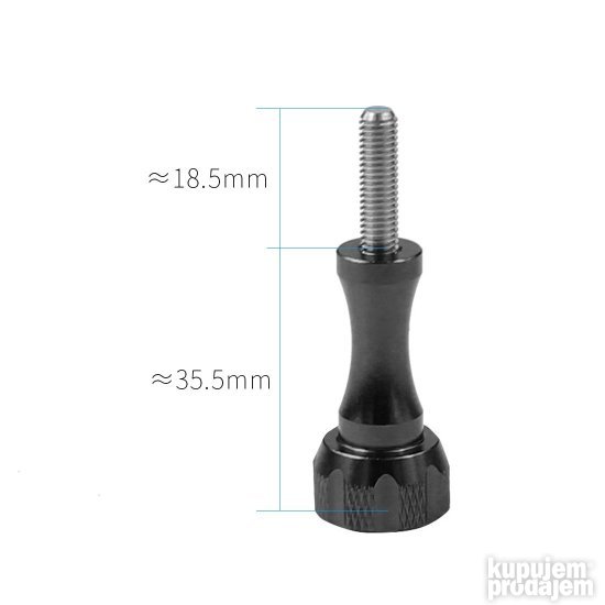 GoPro Hero CNC Aluminijum Sraf 35 mm za Akcione Kamere TOP