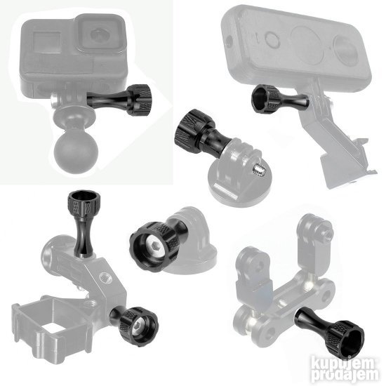 GoPro Hero CNC Aluminijum Sraf 35 mm za Akcione Kamere TOP