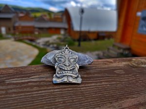 Tiki maska privezak,Novozelandska maska Tiki privezak