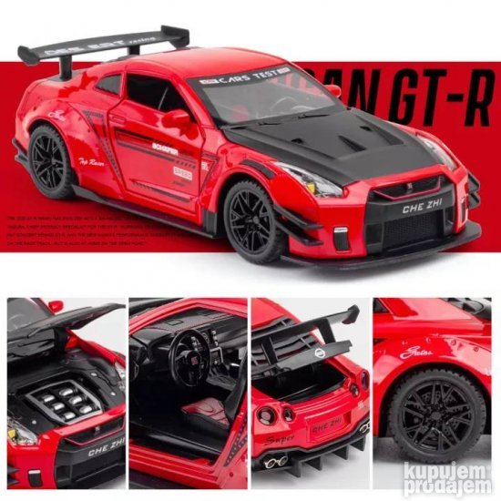 Nissan GTR metalni crni autić