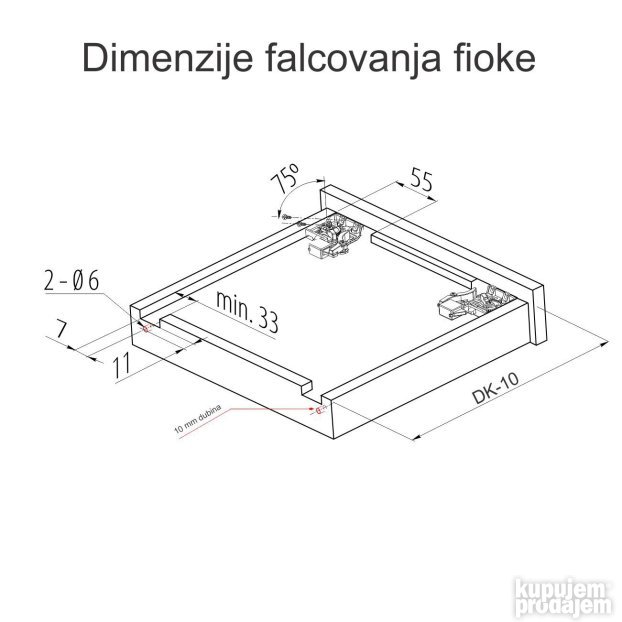 Gtv klizač Modern slide potpuno izvlacenje-okov za nestaj