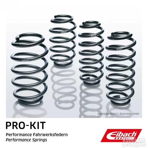4 Sportske Spustene Crne  Opruge Eibach Pro-Kit DACIA LOGAN