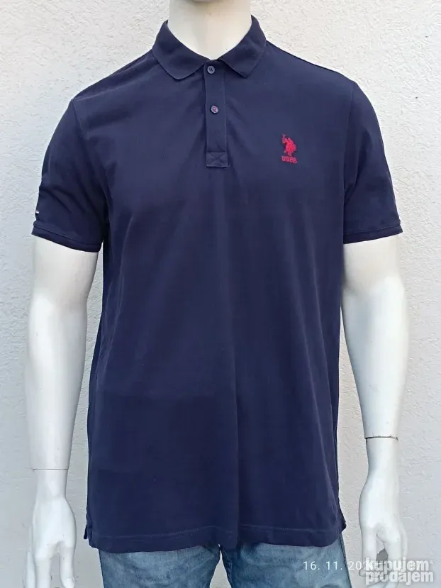 US POLO ASSN Ralph Lauren teget majica vel XL