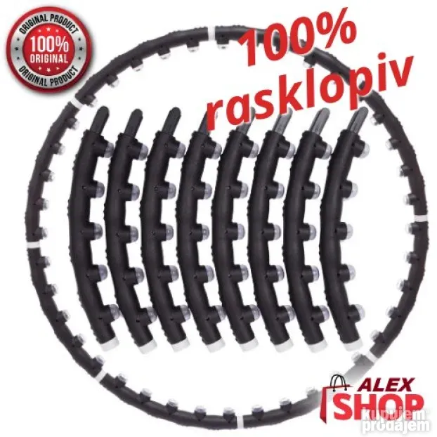 Hula hop magnetni obruč za vežbanje i masažu