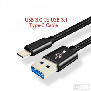 USB-C 3.1 USB 3.0/3.2 kabl 1m 2m brzo punjenje 5Gbps usbc