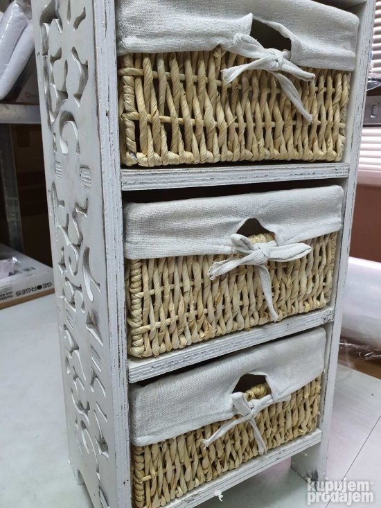 Retro Nocni Ormaric- Komoda 28.5x22x78cm - Rebecca