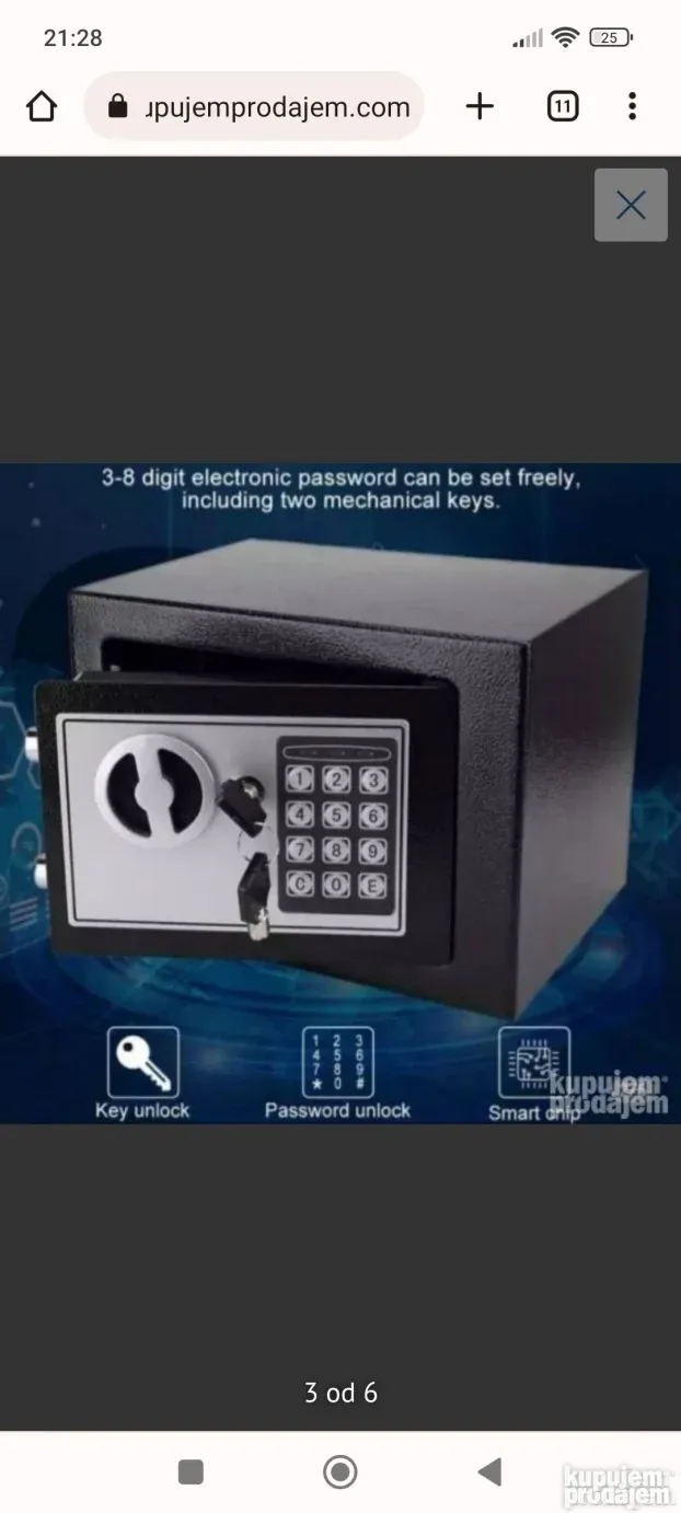 Sef elektronski sa 2 kljuca AKCIJA