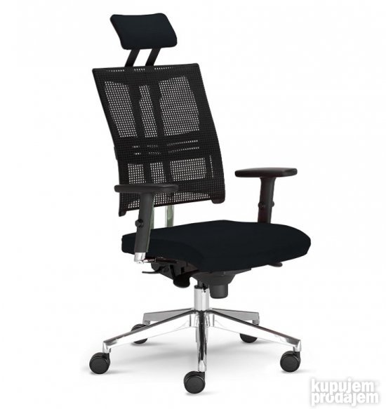 Kancelarijska Stolica 68x68x130cm Crna - Nowystyl