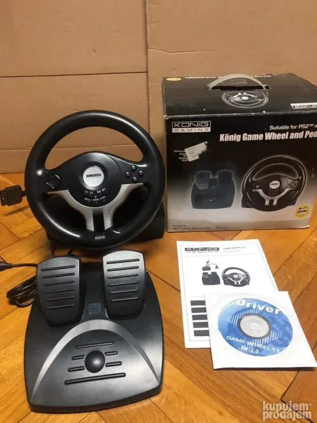 Wheel & Pedal Volan sa pedalama KONIG GAMING KupujemProdajem