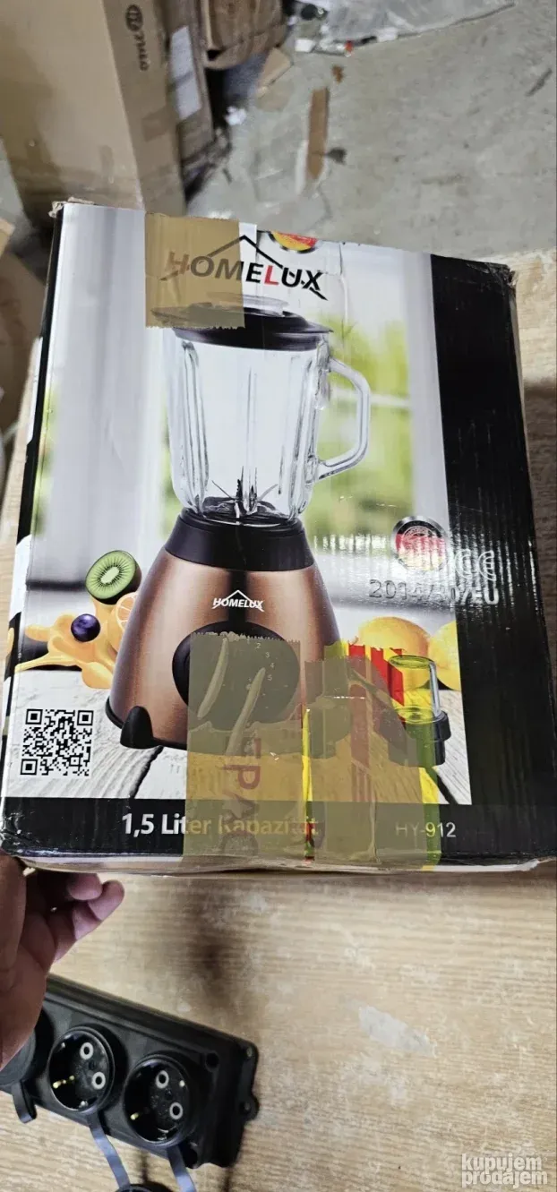 Homelux blender, 1.5L, 500W, 5 brzina+puls, drobljenje leda