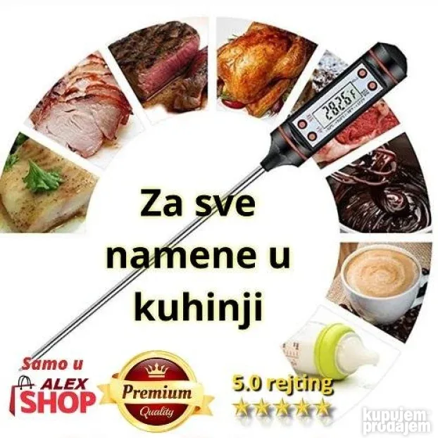 Profi Digitalni termometar za meso i tečnosti