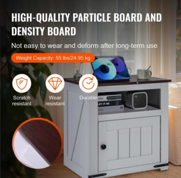 noćni sto sa USB priključcima i uticnicama