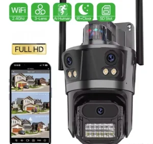 IP Wifi PTZ ICSEE tri kamere KAMERA za video nadzor ROTO ip