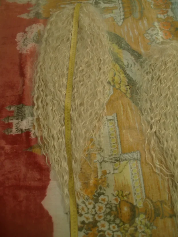 Perika, brada, naočari i rukavice za maskembal