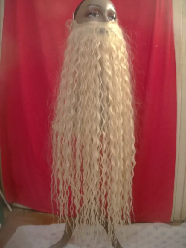 Perika, brada, naočari i rukavice za maskembal