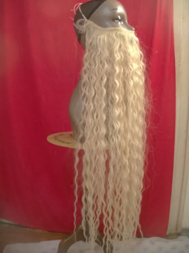 Perika, brada, naočari i rukavice za maskembal