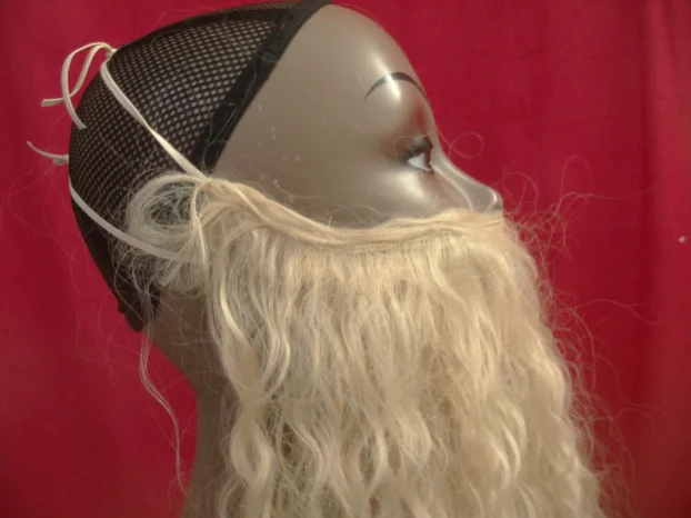 Perika, brada, naočari i rukavice za maskembal