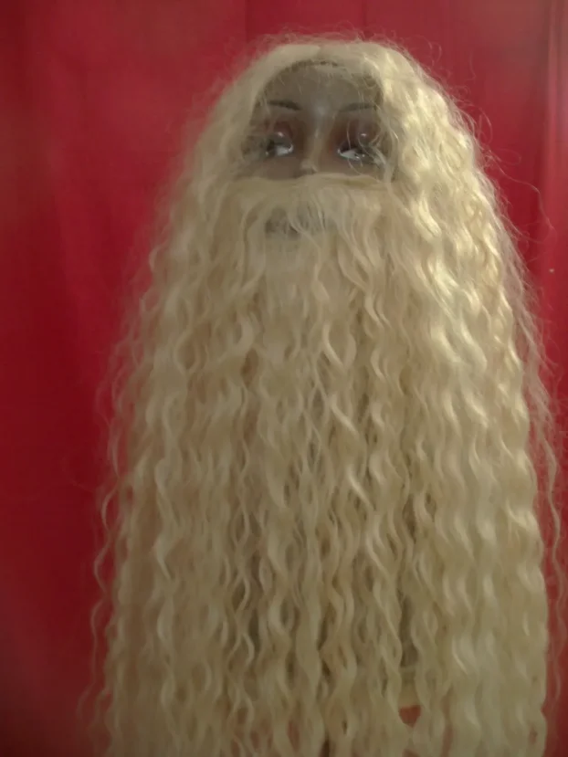 Perika, brada, naočari i rukavice za maskembal