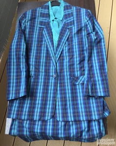 KOMPLET plavo/zeleno/crni, br. 44  i bluza, br. 46-48, UK