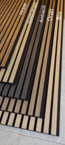 AKCIJA Akustični dekorativni paneli-letvice 280x60x2,2cm