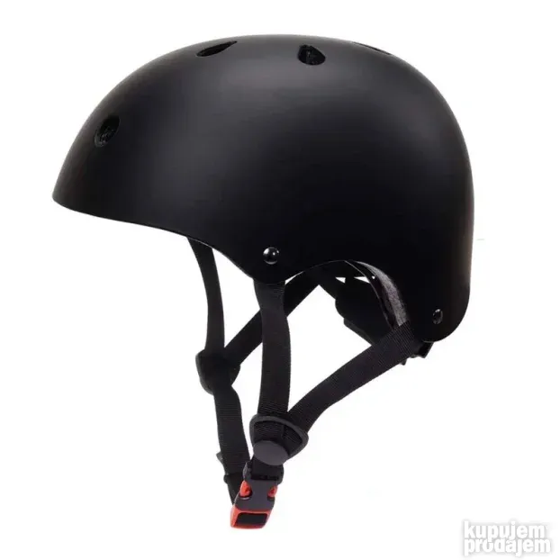 Kaciga za trotinet,rolere,skateboard (M 54-58 cm) crna
